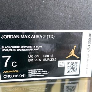 Toddler 7C Jordan MAX Aura 2